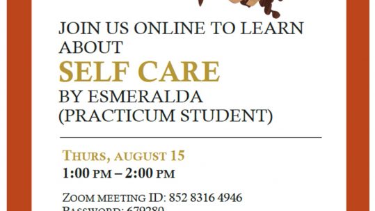 Self Care Program Flyer